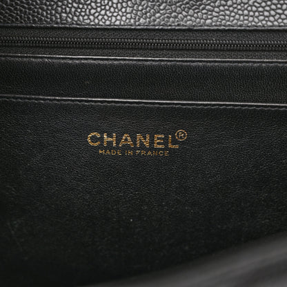 Chanel Caviar Jumbo Single Flap Black 6 of 12