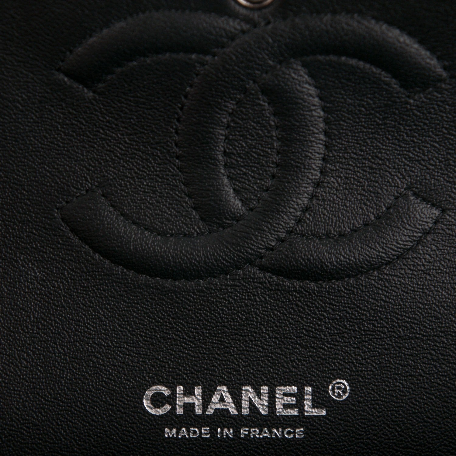 Chanel Lambskin Chevron Quilted Medium Double Flap So Black 8 of 9