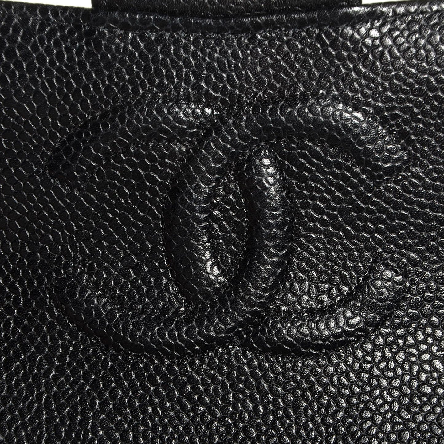 Caviar Quilted Mini Square Flap Black