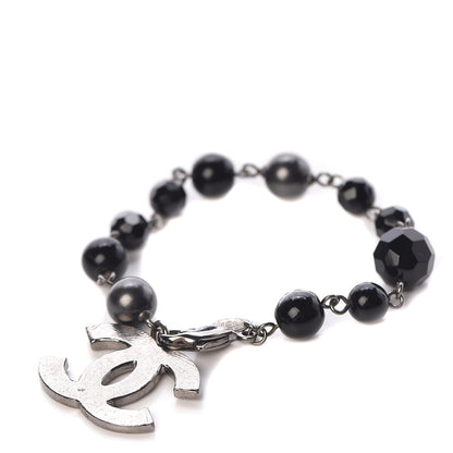 Chanel Ruthenium Bead CC Bracelet Black 1 of 7