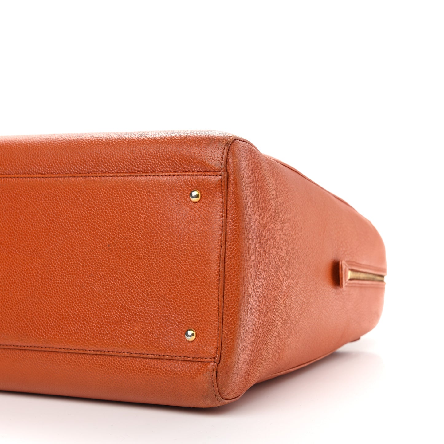 Caviar Large CC Shoulder Bag Orange