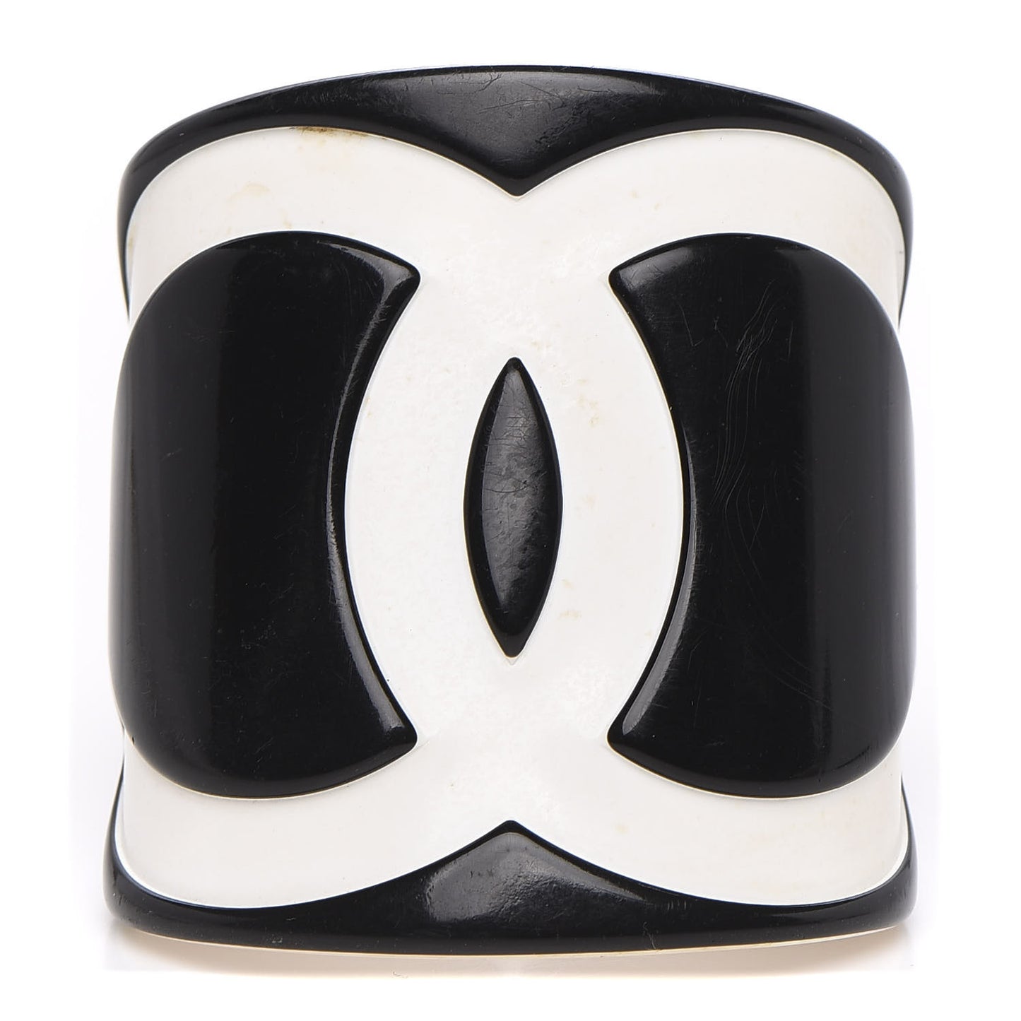 Resin CC Wide Cuff Black White