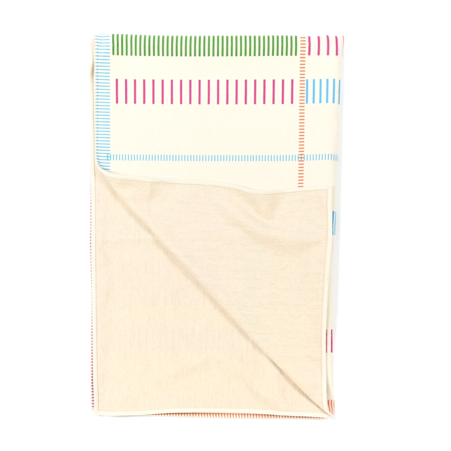Wool Cashmere H En Rythme Blanket Cyan Menthe