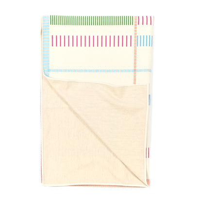 Hermes Wool Cashmere H En Rythme Blanket Cyan Menthe 2 of 4