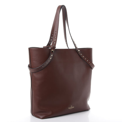 Valentino Garavani Vitello Lovestud Tote Light Brown 3 of 10