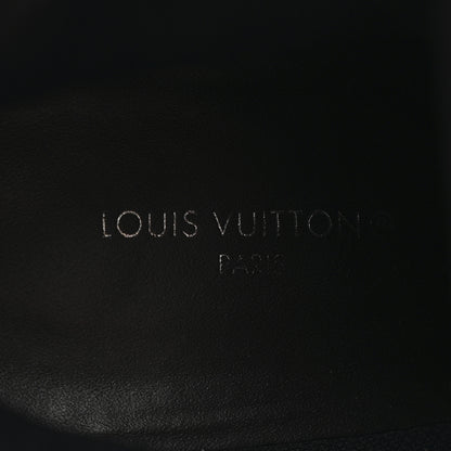 Louis Vuitton Suede Calfskin Monogram Star Trail Ankle Boots 37 Black 7 of 13