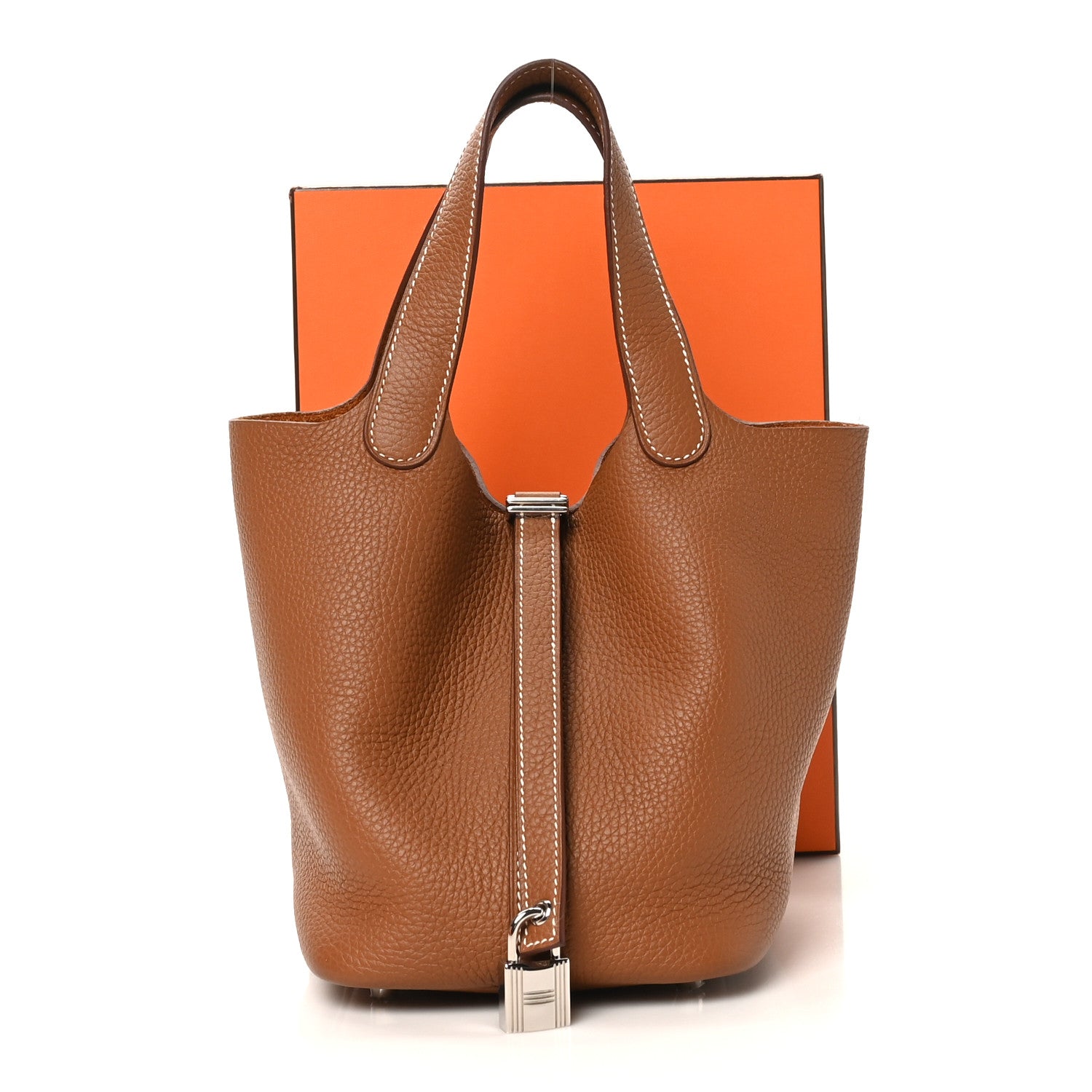 Hermes Taurillon Clemence Picotin Lock 18 PM Gold 11 of 11