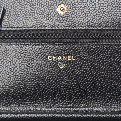 Chanel Caviar Quilted Wallet On Chain WOC Black 6 of 13