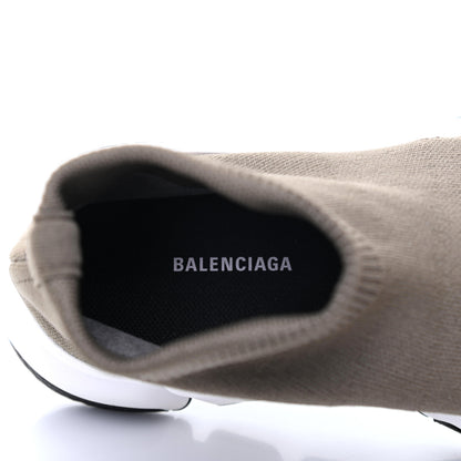 Balenciaga Neoprene Knit Womens Speed Sneakers 35 Khaki White 7 of 8