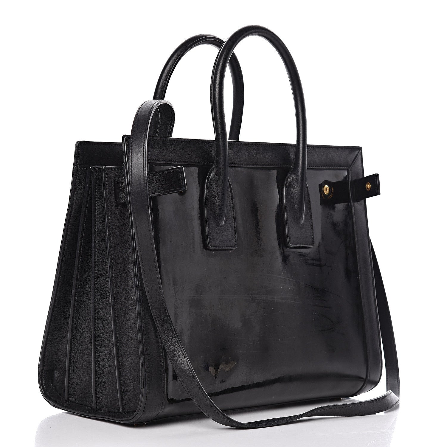 Saint Laurent Patent Calfskin Small Sac de Jour Black 3 of 18
