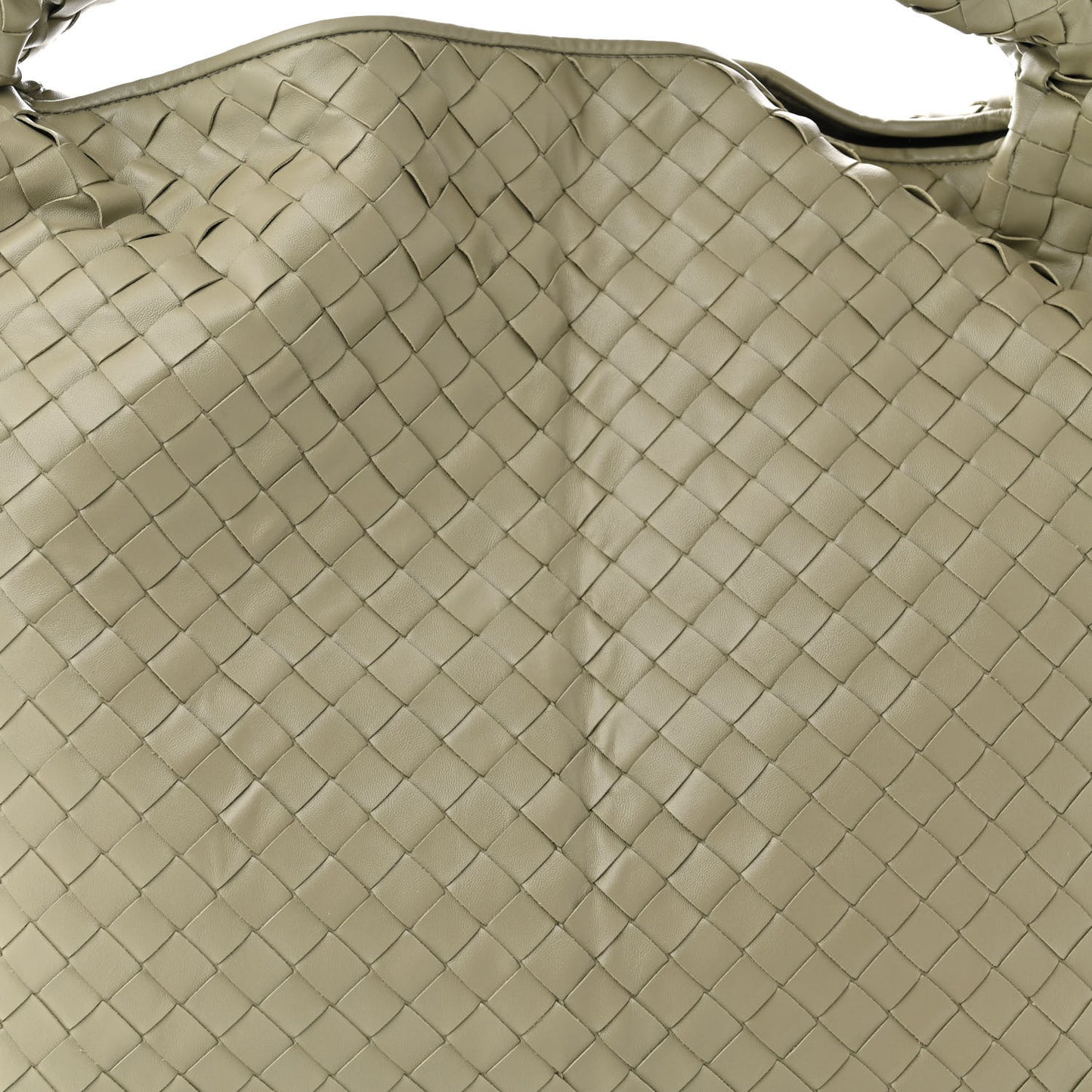 Calfskin Intrecciato Large Hop Travertine