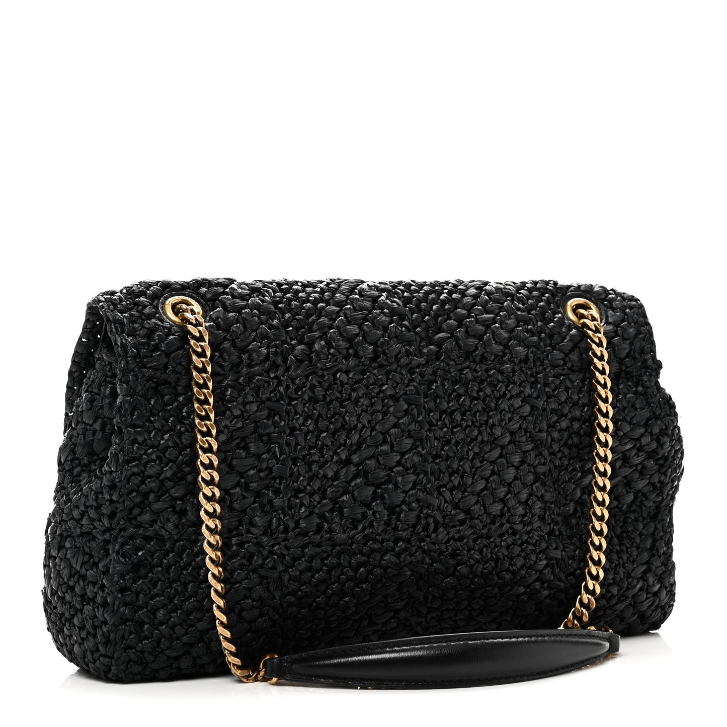 Raffia Monogram Medium Jamie Black