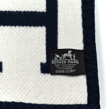 Hermes Wool Cashmere Avalon III Blanket Caban Ecru 3 of 3