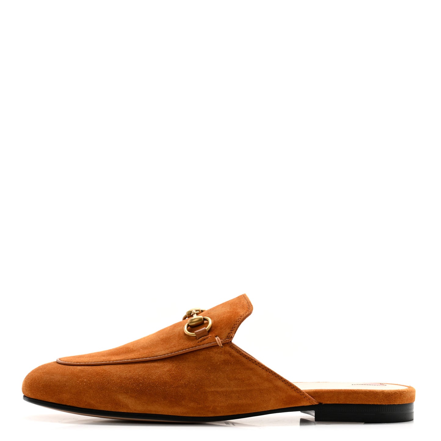 Suede Cachemire Malaga Kid Womens Princetown Slippers 38.5 Blondie Cognac
