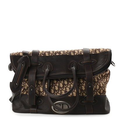 Christian Dior Monogram Plaque Tote Brown 1 of 11