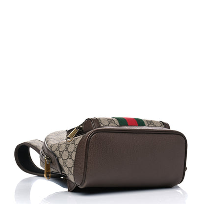 Gucci GG Supreme Monogram Calfskin Web Small Ophidia Day Backpack Beige Ebony New Acero 3 of 6