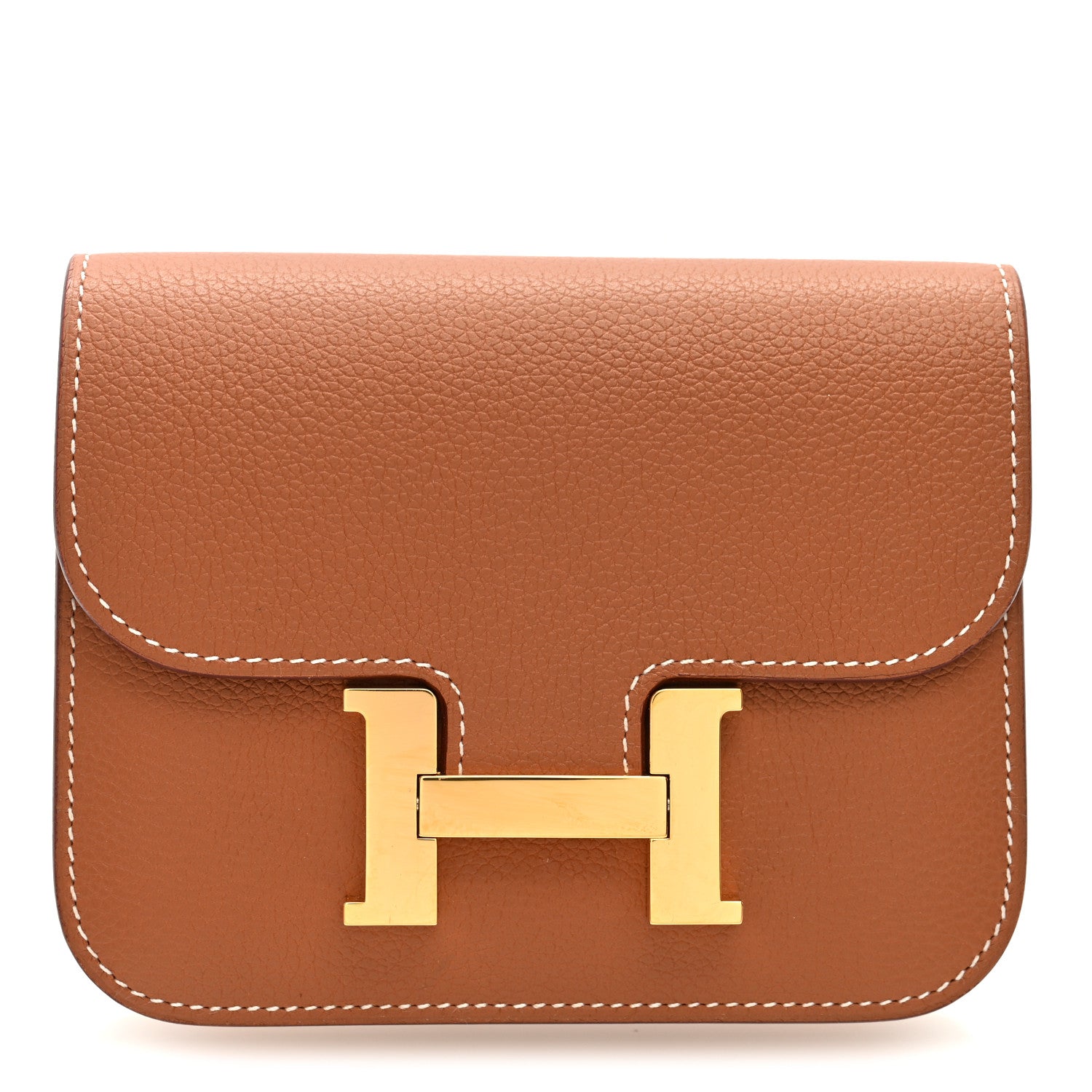 Hermes Evercolor Constance Slim Wallet Gold 1 of 9