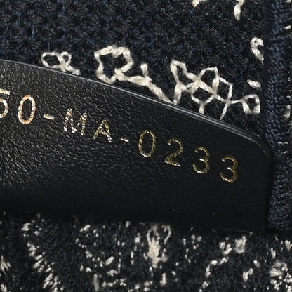 Christian Dior Canvas Toile de Jouy Reverse Embroidered Mini Book Tote Phone Bag Blue 7 of 10