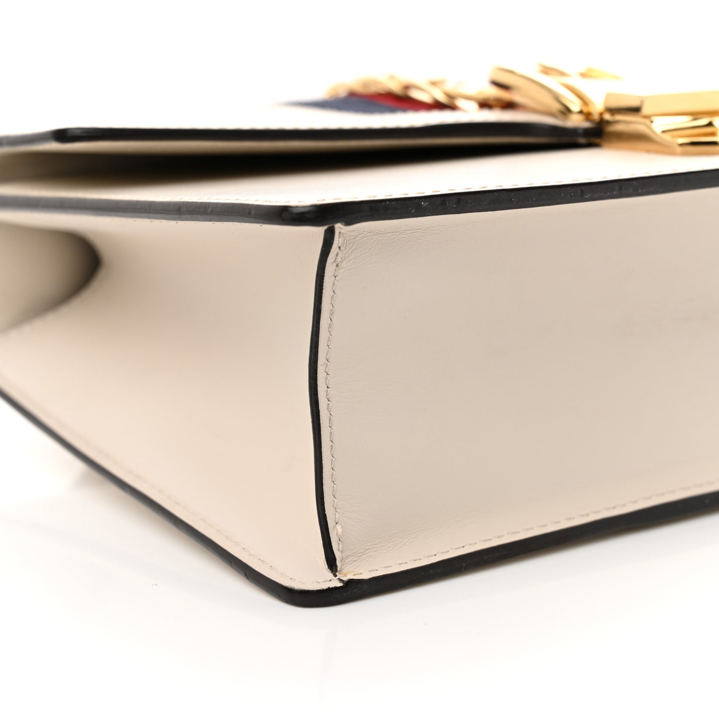 Calfskin Small Sylvie Shoulder Bag Off White