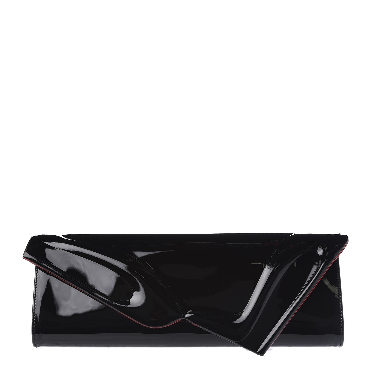 Christian Louboutin Patent So Kate Baguette Clutch Black 1 of 8