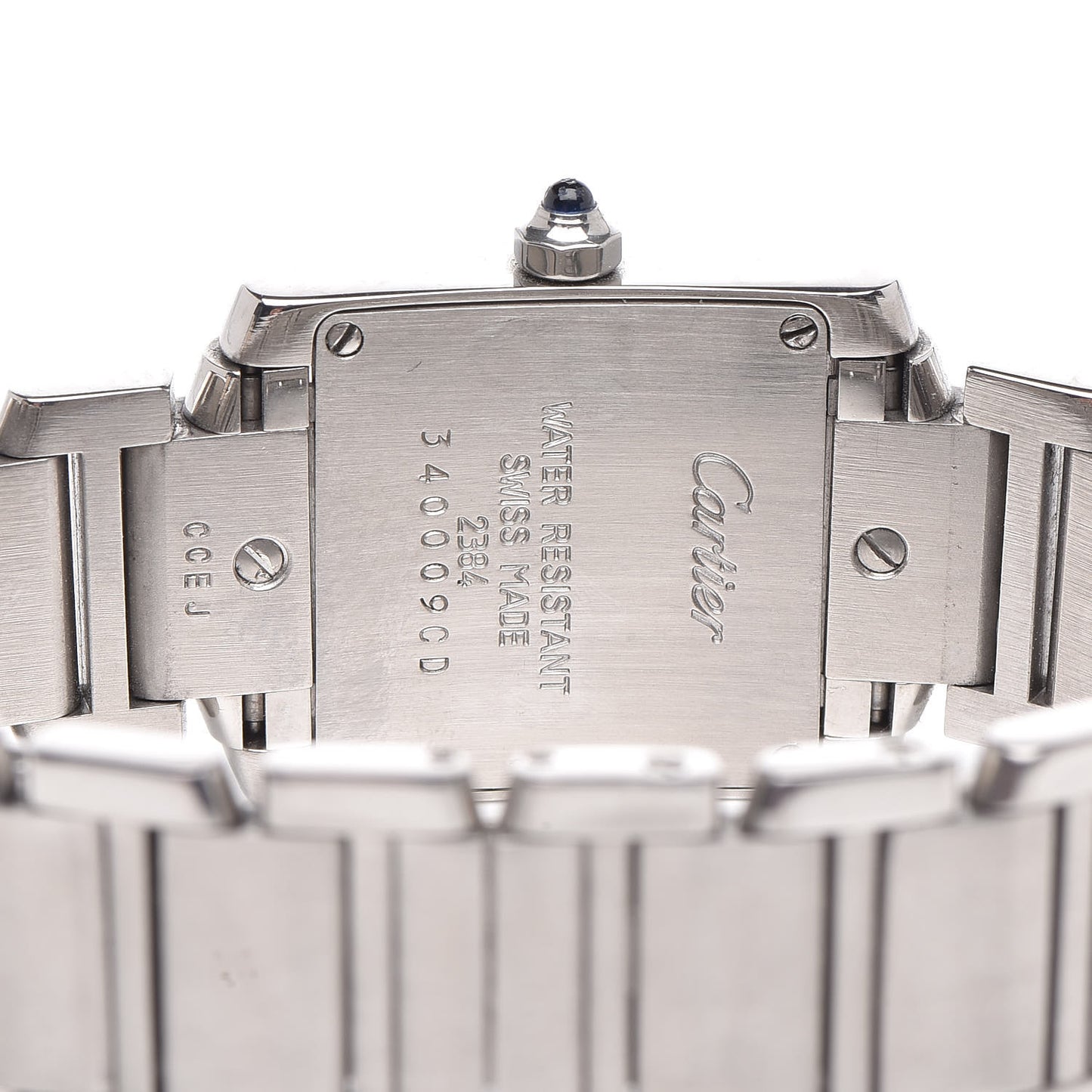 Stainless Steel 20mm Tank Francaise Quartz Watch