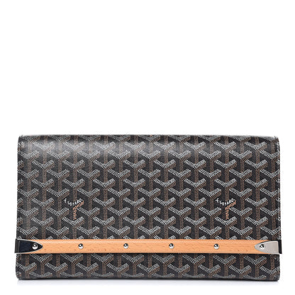Goyard Goyardine Monte Carlo Bois Clutch Black 1 of 9