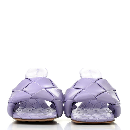 Bottega Veneta Nappa Maxi Intrecciato Lido Mule Sandals 37.5 Wisteria 2 of 4
