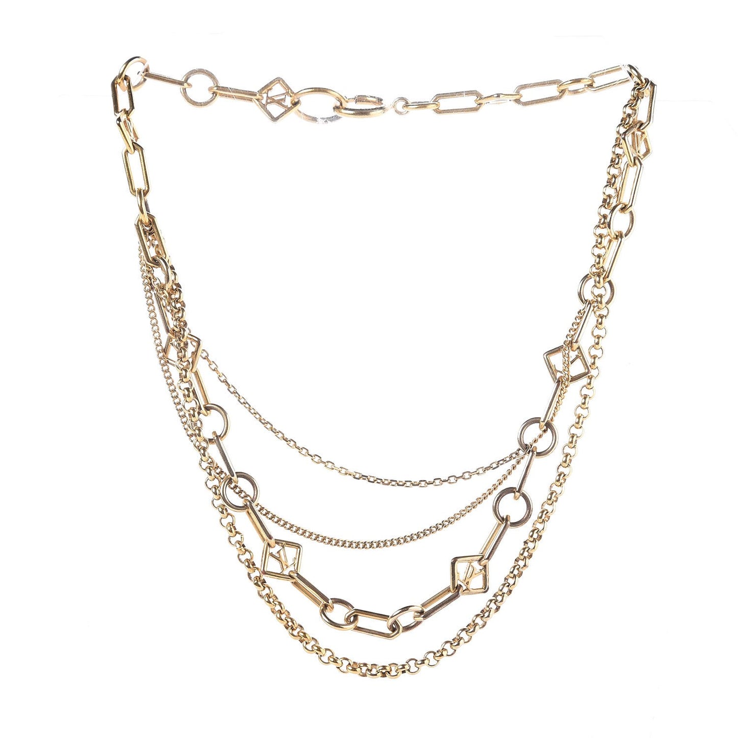 Collier Vegas Chain Necklace Gold