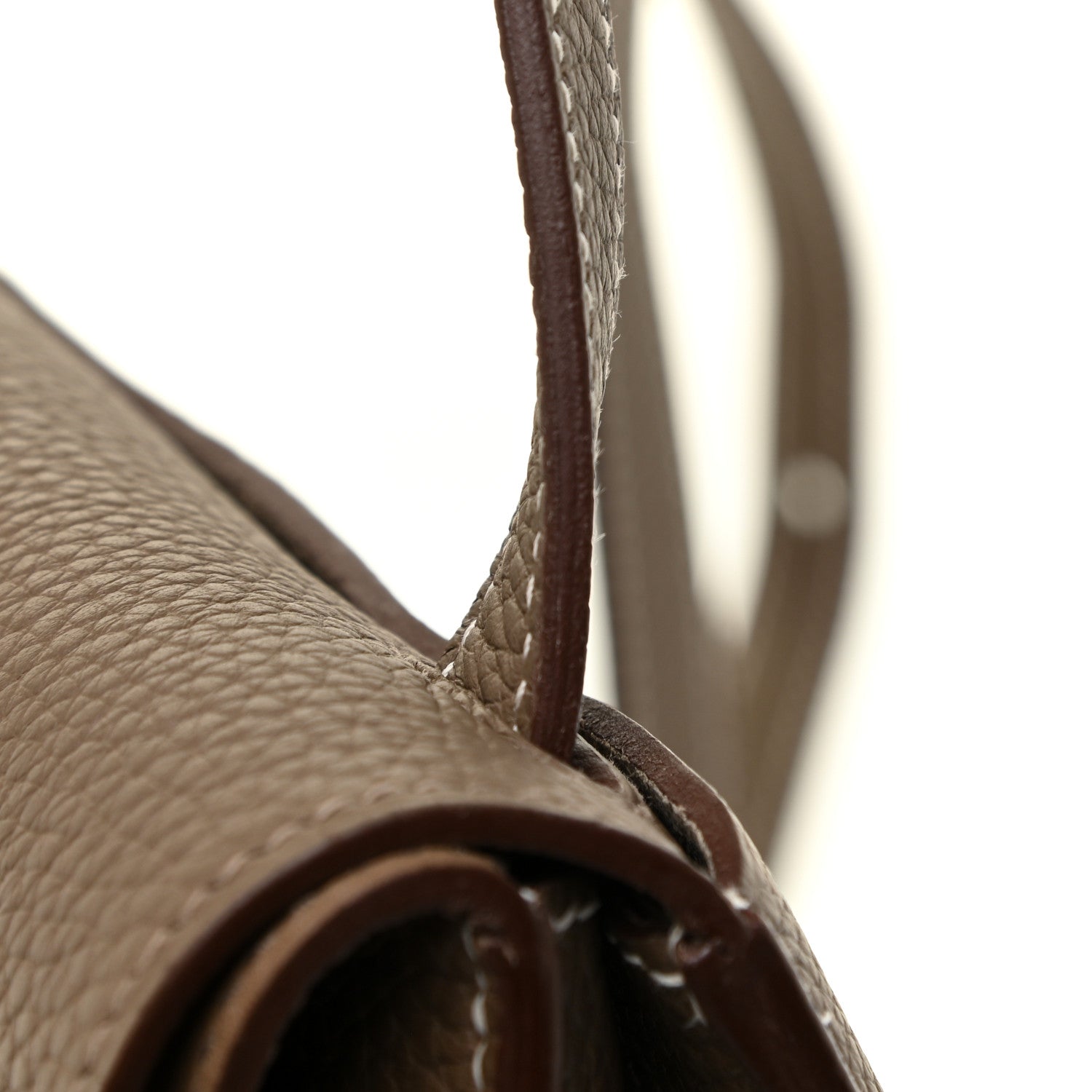 Hermes Taurillon Clemence Halzan 31 GM Etoupe 13 of 15