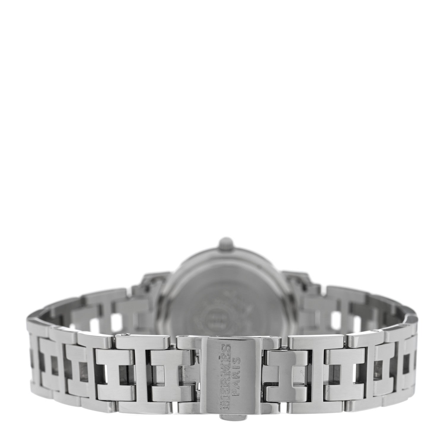 Hermes Stainless Steel Mother of Pearl 24mm Clipper Quartz Watch 3 of 4