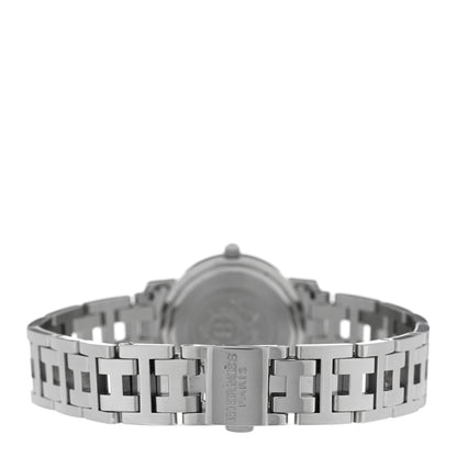 Hermes Stainless Steel Mother of Pearl 24mm Clipper Quartz Watch 3 of 4