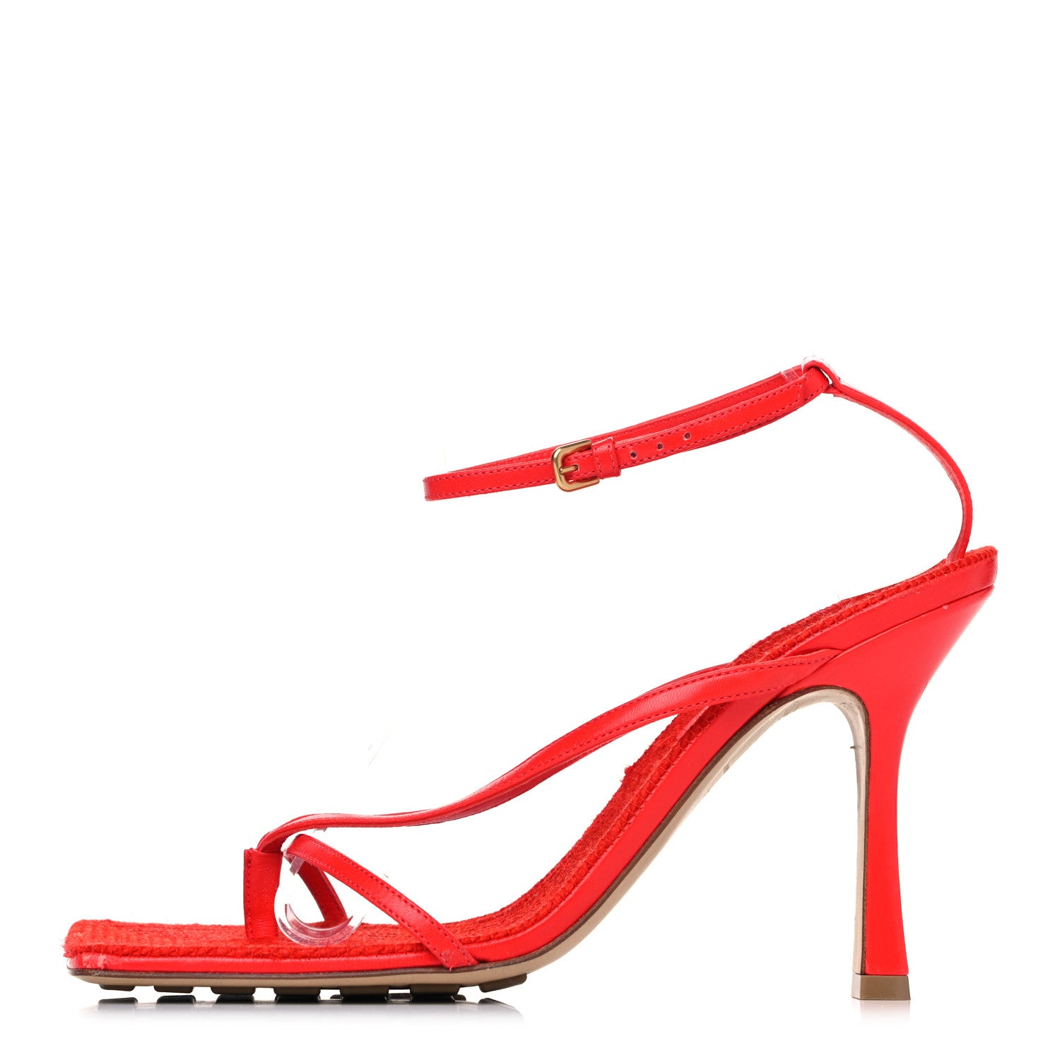 Bottega Veneta Nappa Rope Stretch Multi Strap 90mm Sandals 39.5 Tomato 1 of 11
