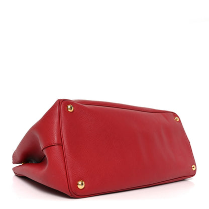 Prada Saffiano Lux Large Tote Fuoco 4 of 9