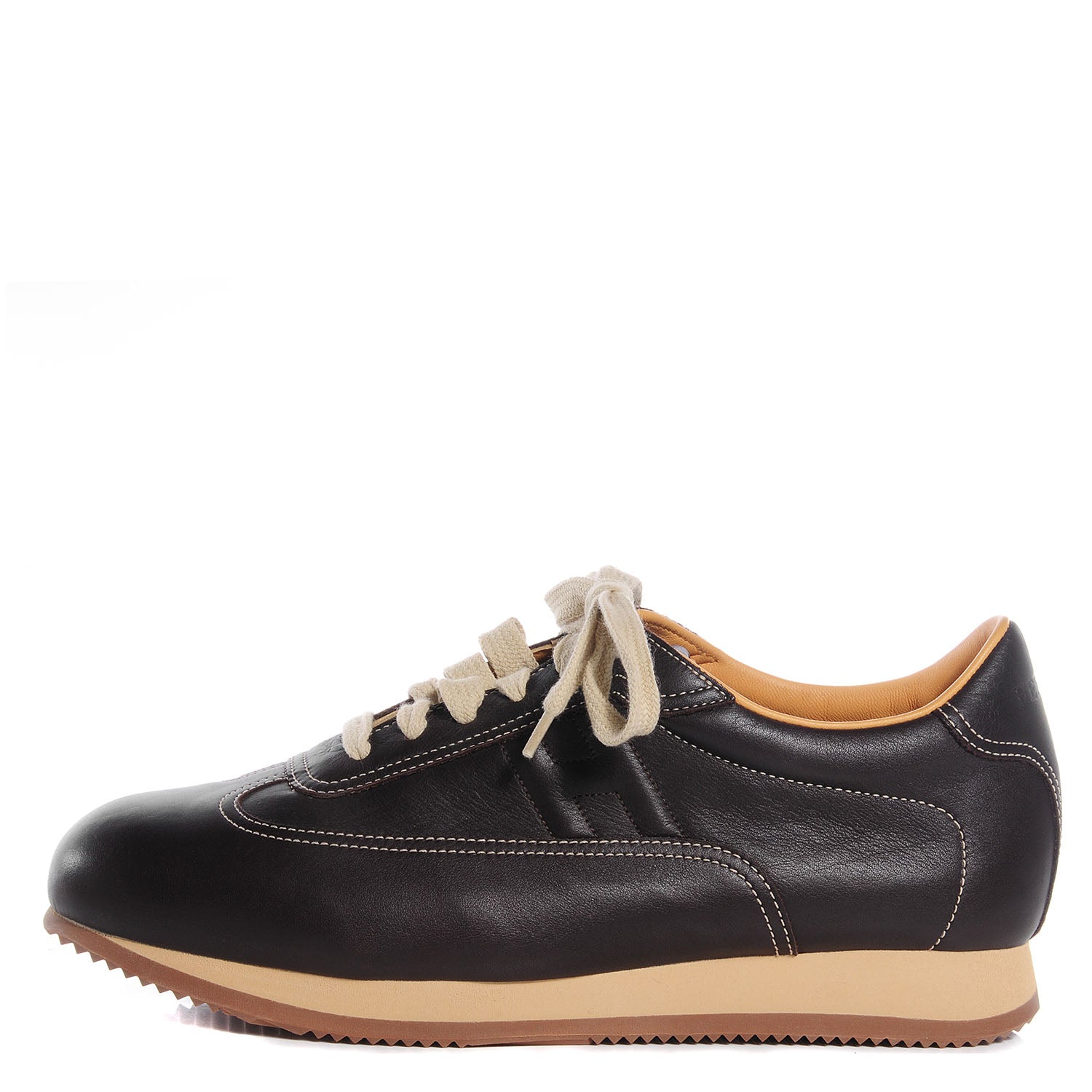 Hermes Leather Quick Sneakers 42.5 Brown 1 of 8