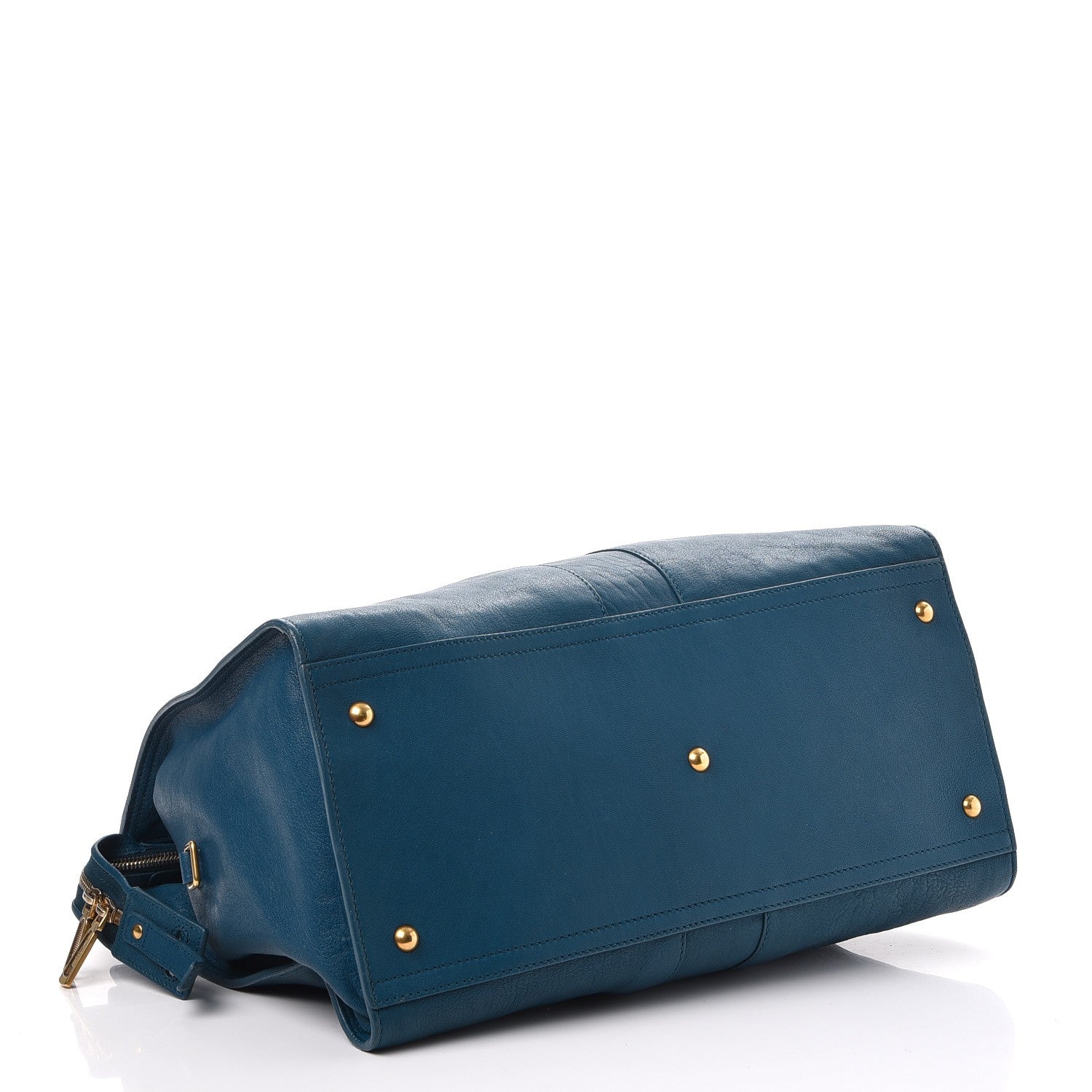 Saint Laurent Sheepskin Large Cabas ChYc Blue 4 of 8