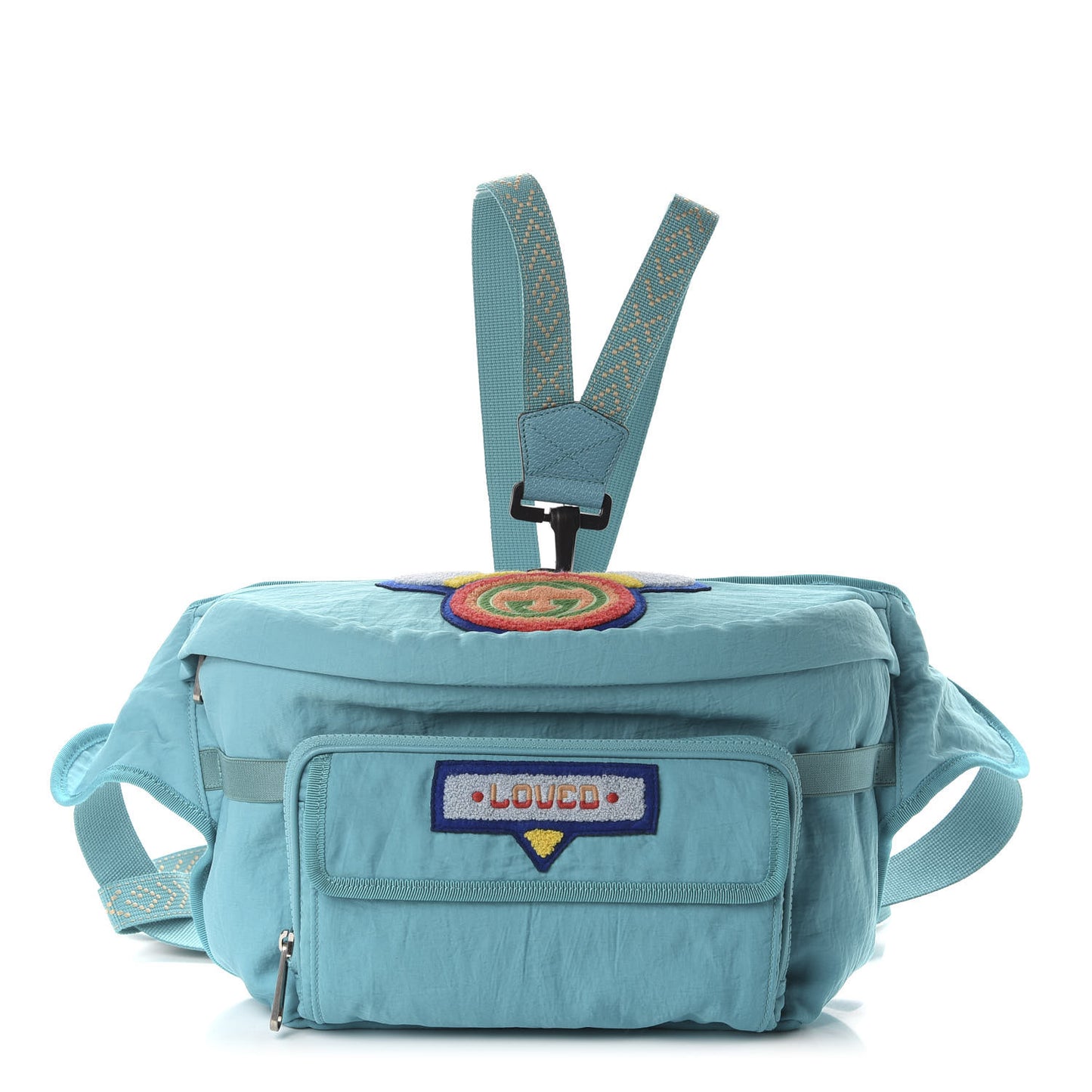 Nylon 80s Logo Patch Belt Bag Lago