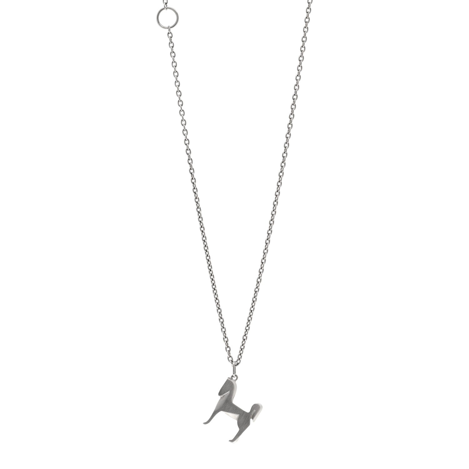 Hermes Palladium Panache Pendant Necklace 1 of 6