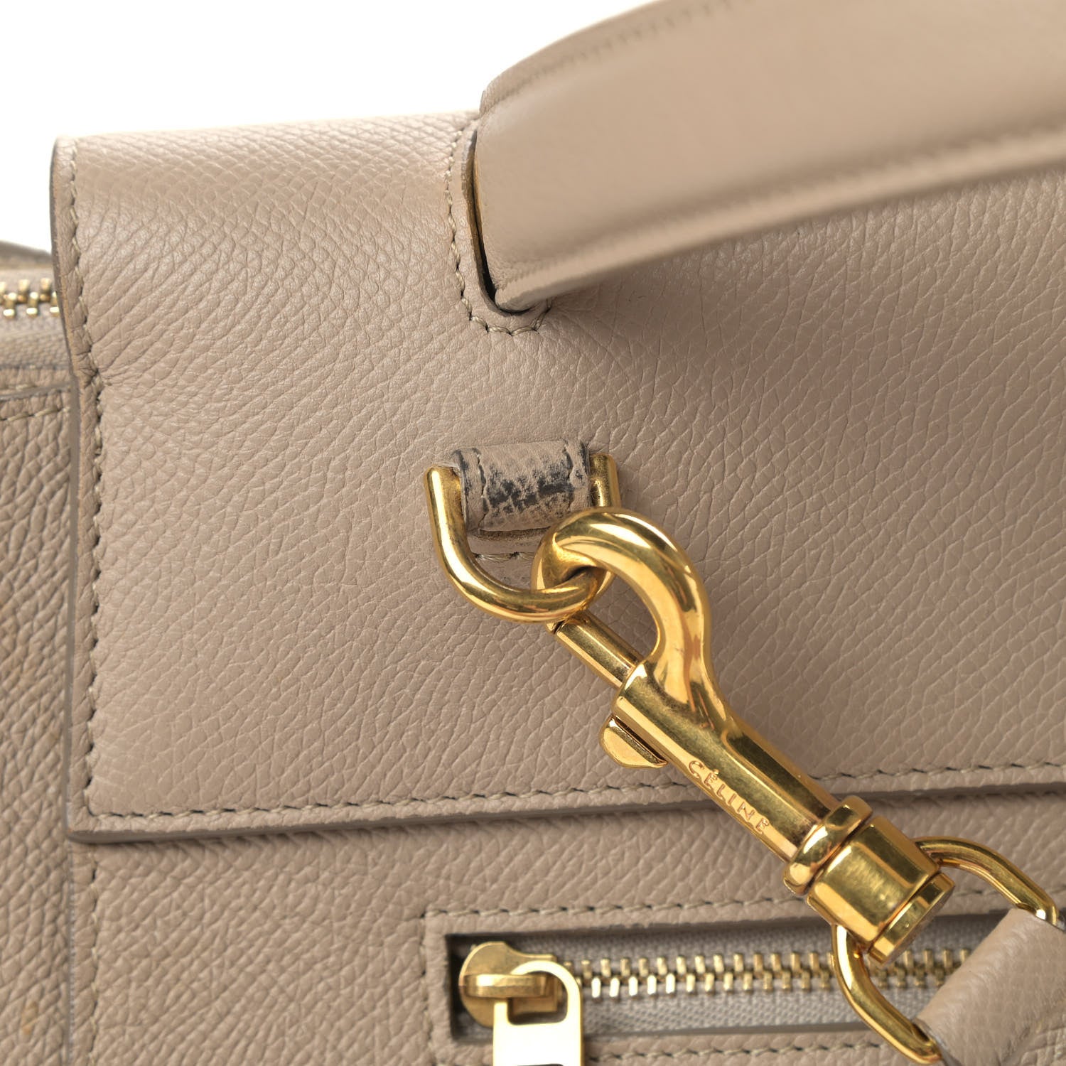 Celine Grained Calfskin Mini Belt Bag Light Taupe 10 of 11
