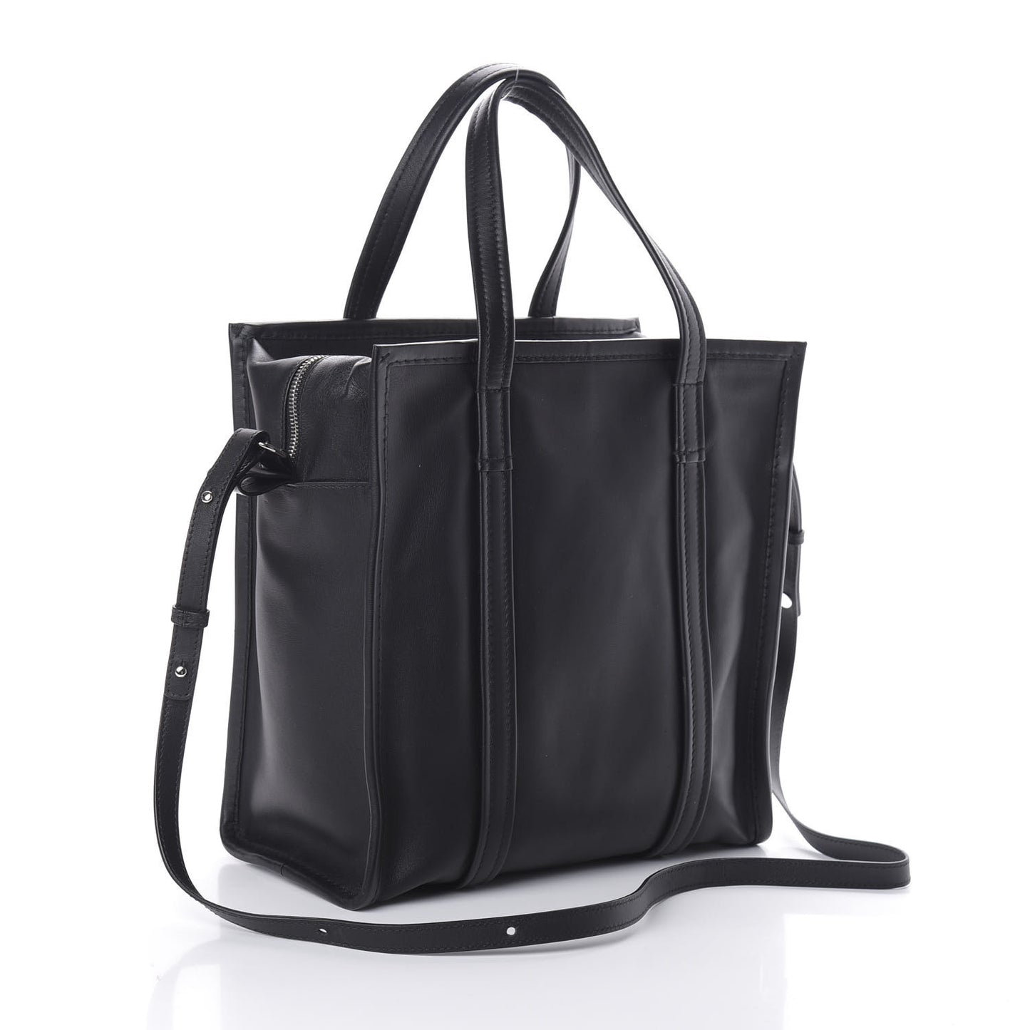 Agneau Small Bazar Shopper Tote Black
