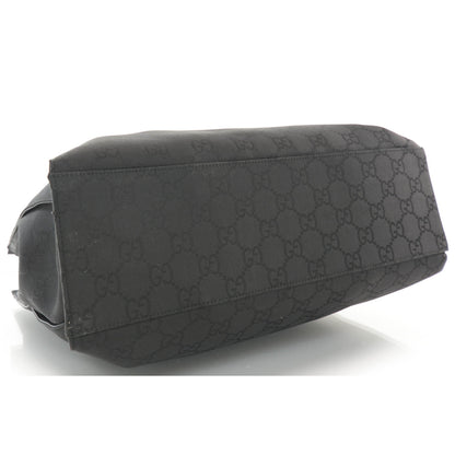 Gucci Nylon Monogram Bamboo Handle Bag Black 4 of 8