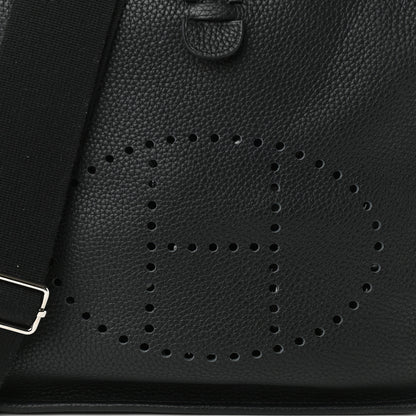Hermes Taurillon Clemence Evelyne III PM Black 7 of 10