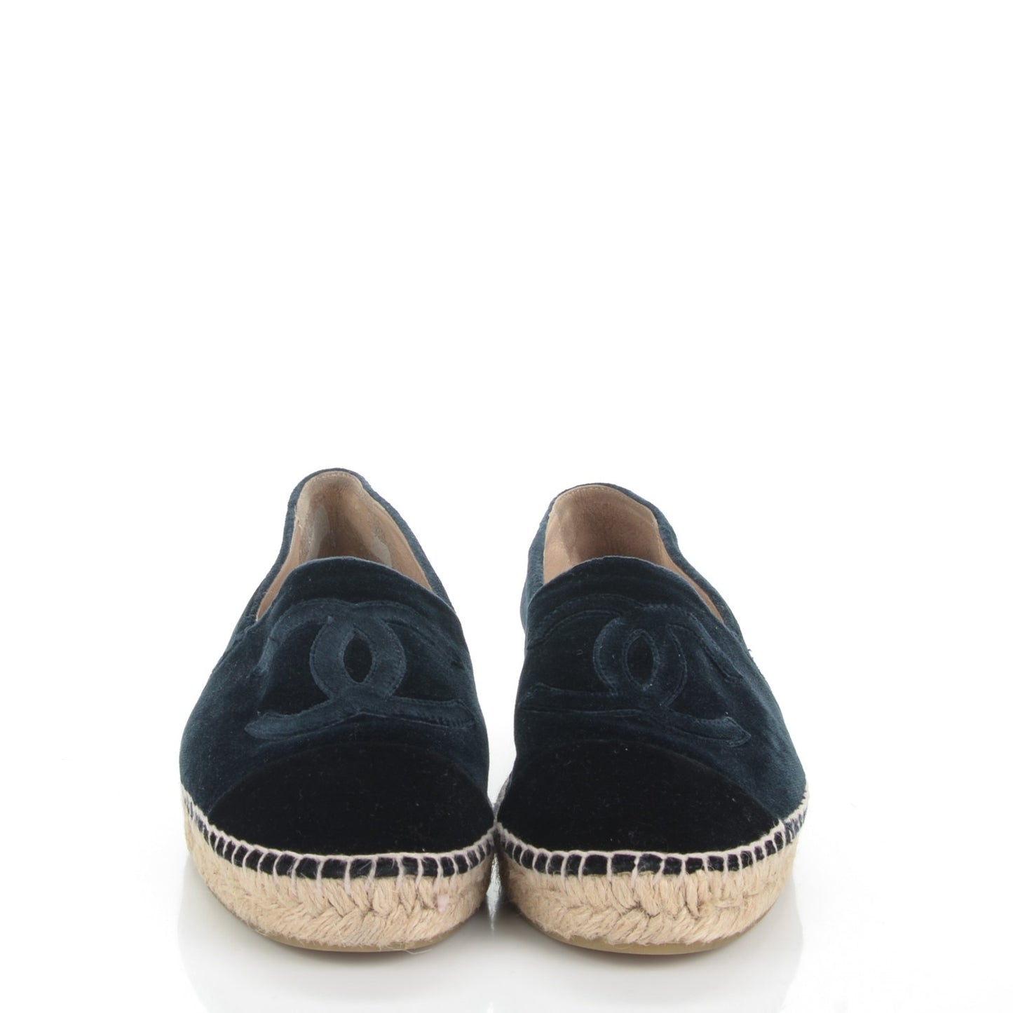 Velvet CC Espadrilles 40 Dark Navy Black