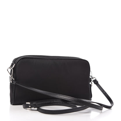Prada Saffiano Tessuto Nylon Vela Mini Crossbody Bag Black 3 of 10