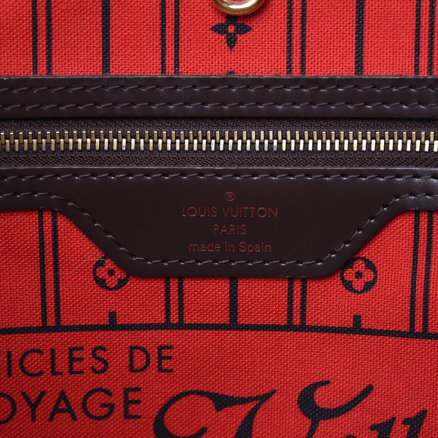 Louis Vuitton Damier Ebene Neverfull MM 6 of 16