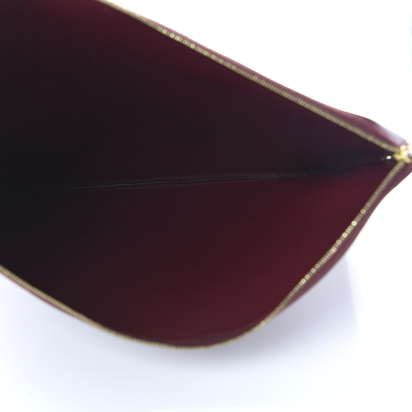 Lambskin Bicolor Computer Case Light Burgundy Navy