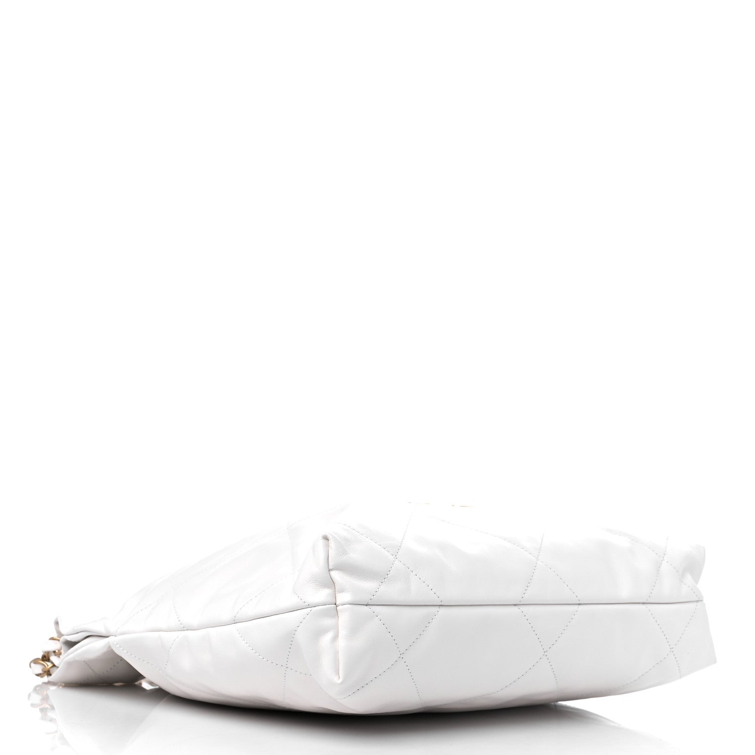 Chanel Shiny Calfskin Quilted Small Chanel 22 White 5 of 11
