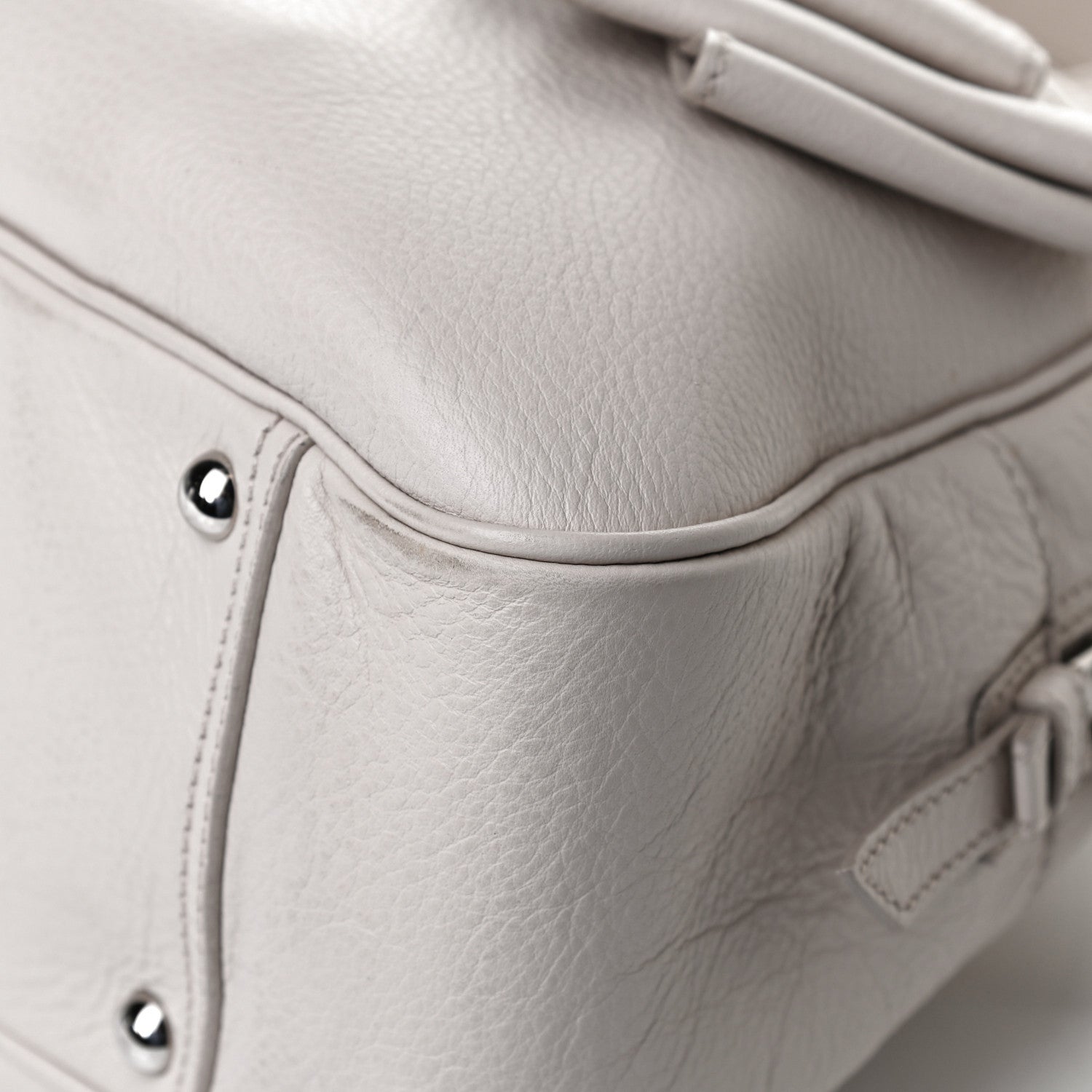 Saint Laurent Calfskin Small Y Bow Tote White 15 of 15