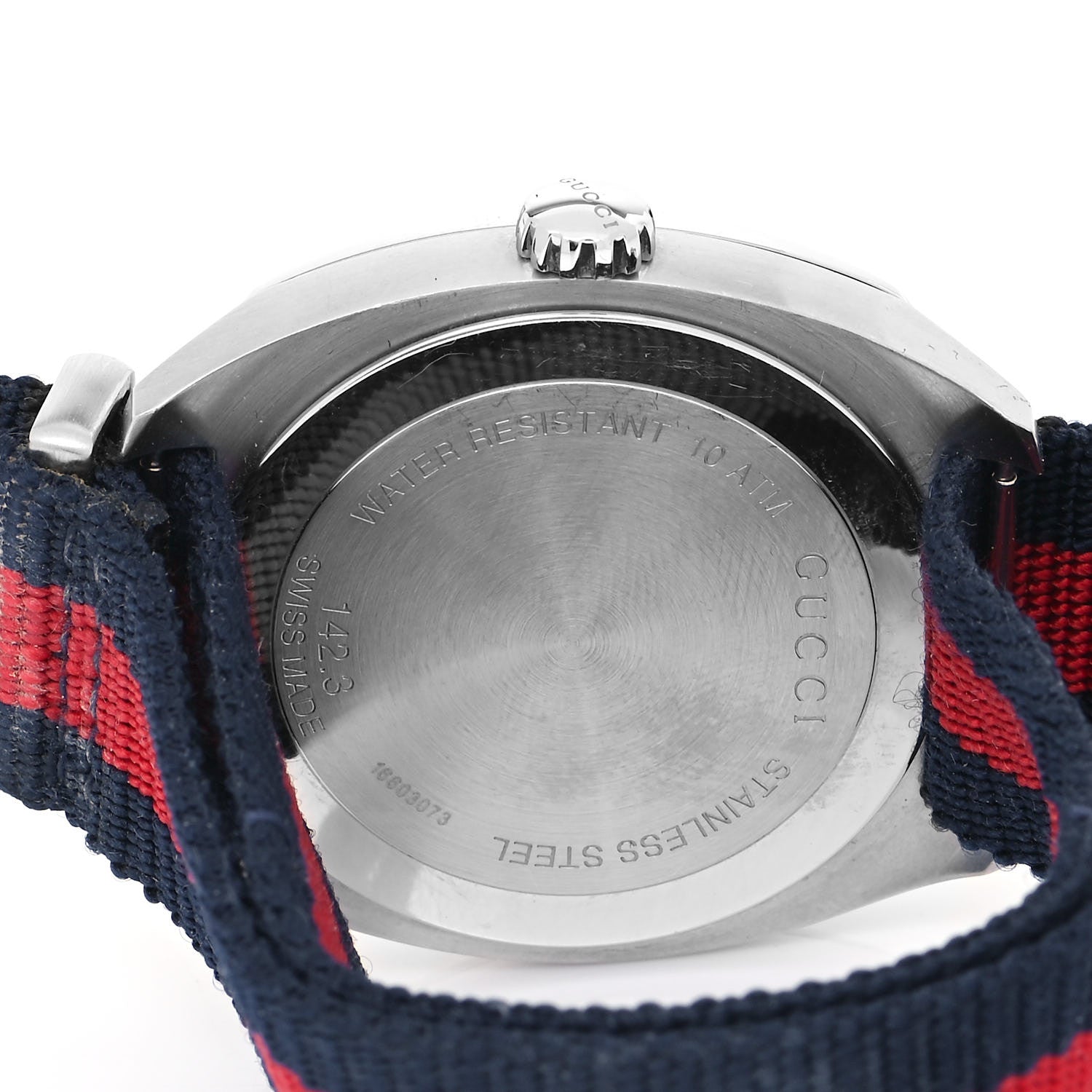 Gucci Stainless Steel Nylon 41mm GG2570 Quartz Watch Blue 4 of 5