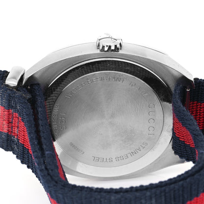 Gucci Stainless Steel Nylon 41mm GG2570 Quartz Watch Blue 4 of 5
