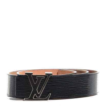 Louis Vuitton Epi Electric LV Initiales Belt 95 38 Black 1 of 6
